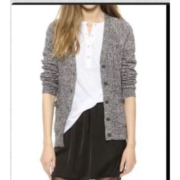 J. Crew Sweaters - J Crew Metallic Silver Button Down Cardigan Size S Holiday